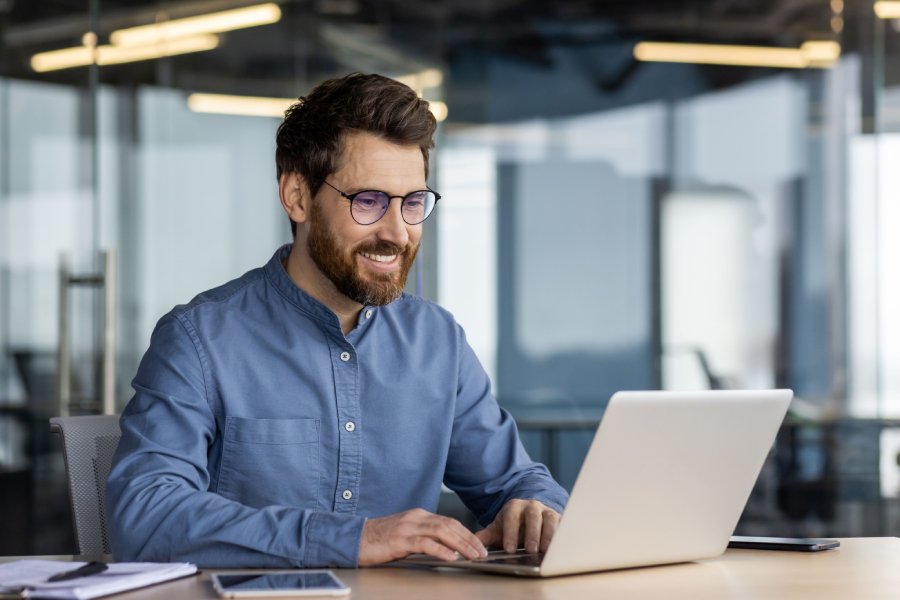 Senior SEO staff working